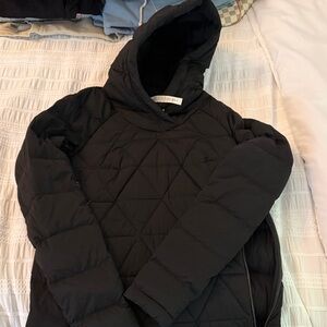 Lululemon Hooded Black Quilted Jacket